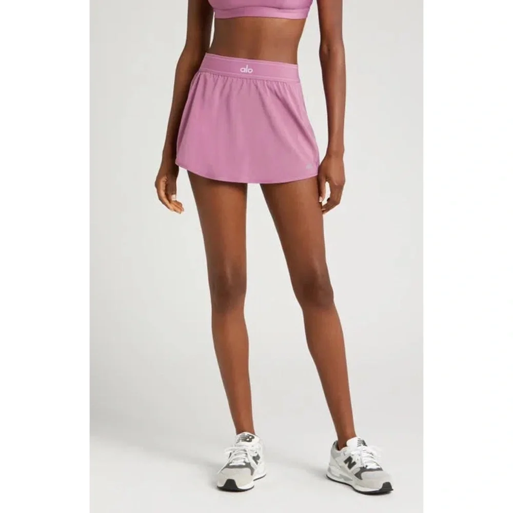 Alo Yoga Match Point Tennis Skirt Soft Mulberry M